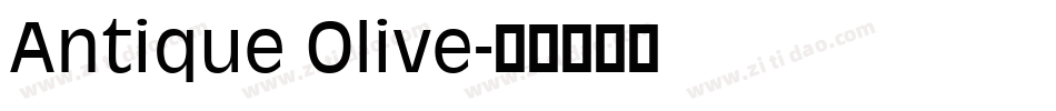 Antique Olive字体转换